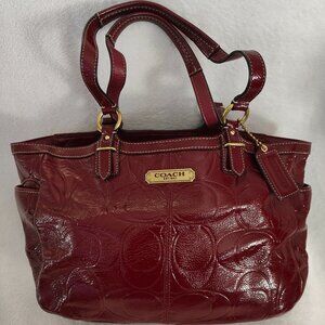 Coach maroon handbag
